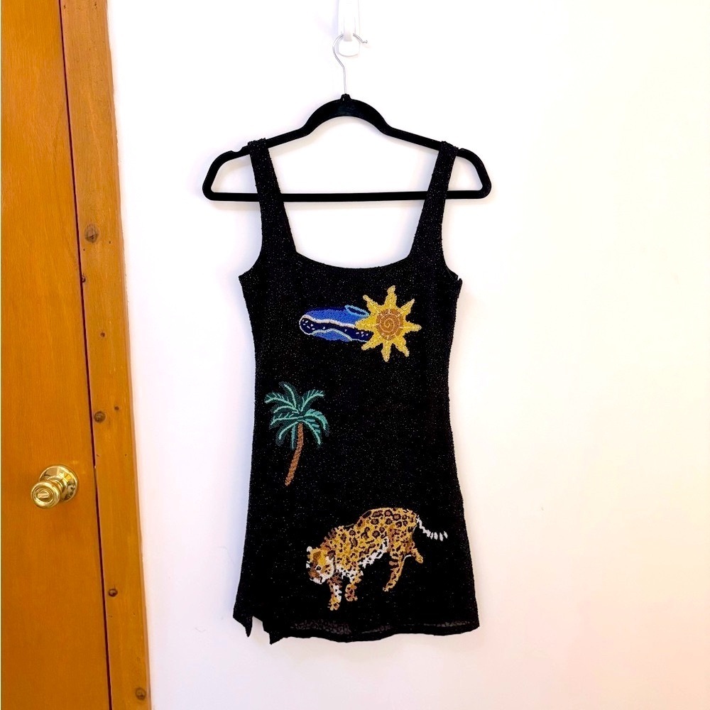 Staud Le Sable Lobster Jaguar Beaded Dress - Picture 6 of 10